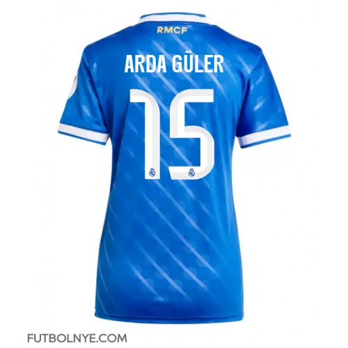 Camiseta Real Madrid Arda Guler #15 Tercera Equipación para mujer 2025-26 manga corta